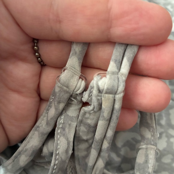 Rene Rofe Grey Animal Print Robe & Chemise Sleep Set M - Picture 6 of 10